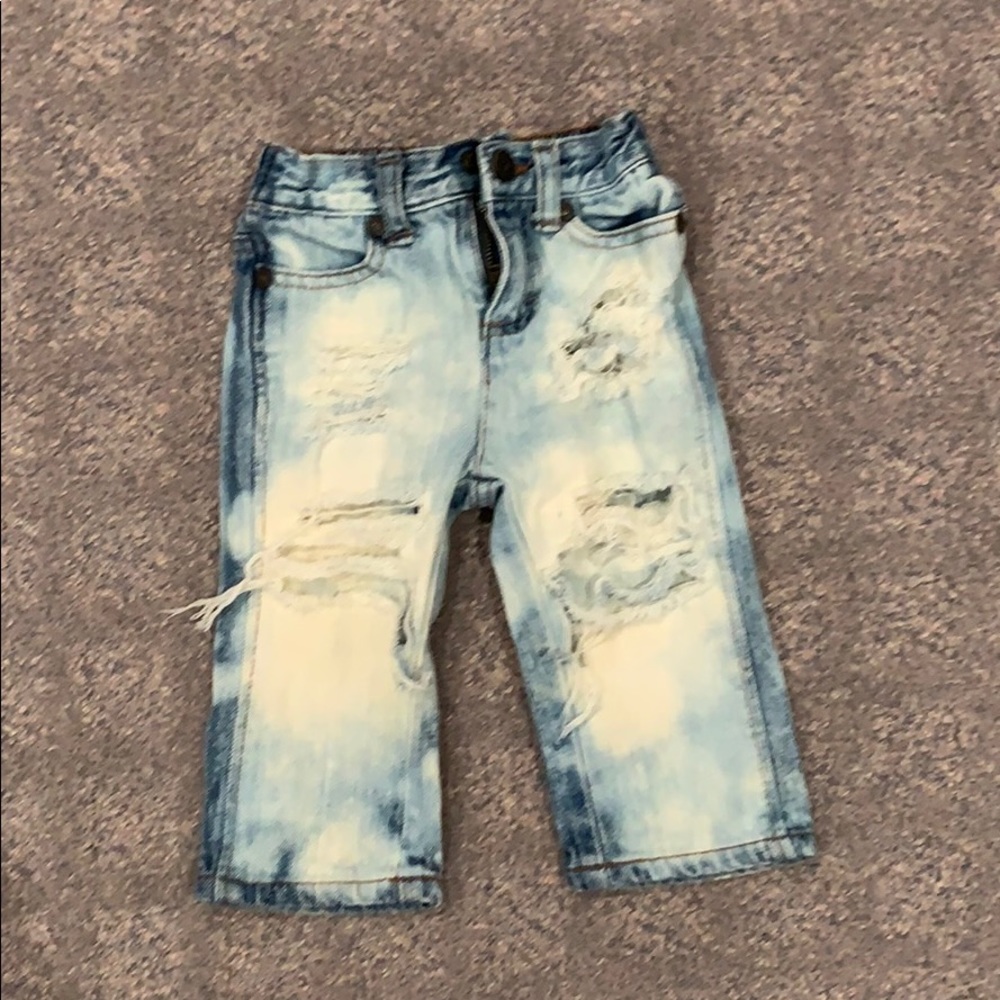 Distressed jeans